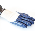 Heavy Duty Fully Nitrile Dipped Hand Gloves With Knit Wrist